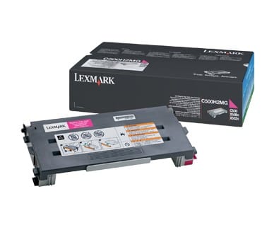 Cartouche toner magenta haute capacité Lexmark C500, X500, X502 (C500H2MG)