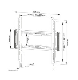 Neomounts support mural pour tv Neomounts WL30-550BL14 support mural fixe pour écrans 32-65" - Noir  (WL30-550BL14)