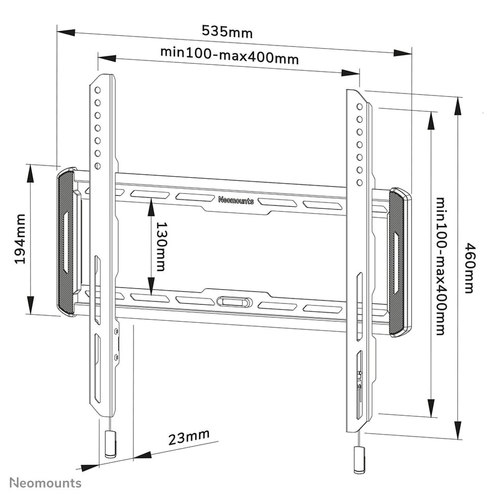 Neomounts support mural pour tv Neomounts WL30-550BL14 support mural fixe pour écrans 32-65" - Noir  (WL30-550BL14) — image 16