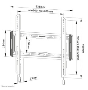 Neomounts support mural pour tv Neomounts WL30-550BL14 support mural fixe pour écrans 32-65" - Noir  (WL30-550BL14)
