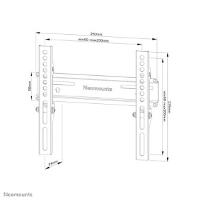 Neomounts support mural Neomounts WL30-350BL12 support mural fixe pour écrans 24-55" - Noir  (WL30-350BL12)