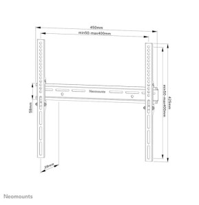 Neomounts support mural Neomounts WL30-350BL14 support mural fixe pour écrans 32-65" - Noir  (WL30-350BL14)