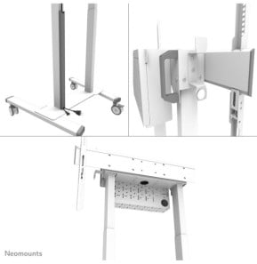 Neomounts support au sol motorisé Neomounts FL55-875WH1 support au sol motorisé pour écrans 55-100" - Blanc  (FL55-875WH1)