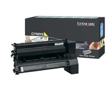 Cartouche toner jaune Return Programme Lexmark C77x, X772e (C7700YS)