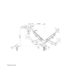 Neomounts support moniteur de bureau (DS70-810BL2)