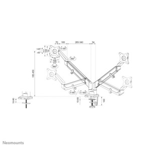 Neomounts support moniteur de bureau (DS70-810BL2)