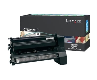 Cartouche toner noir Return Programme très haute capacité Lexmark C782 (C782X1KG)