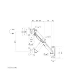 Neomounts support mural pour tv/moniteur (WL70-450BL11)