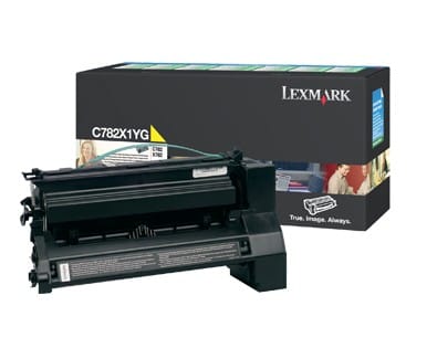 cartouche toner jaune Return Programme très haute capacité Lexmark C782 (C782X1YG)