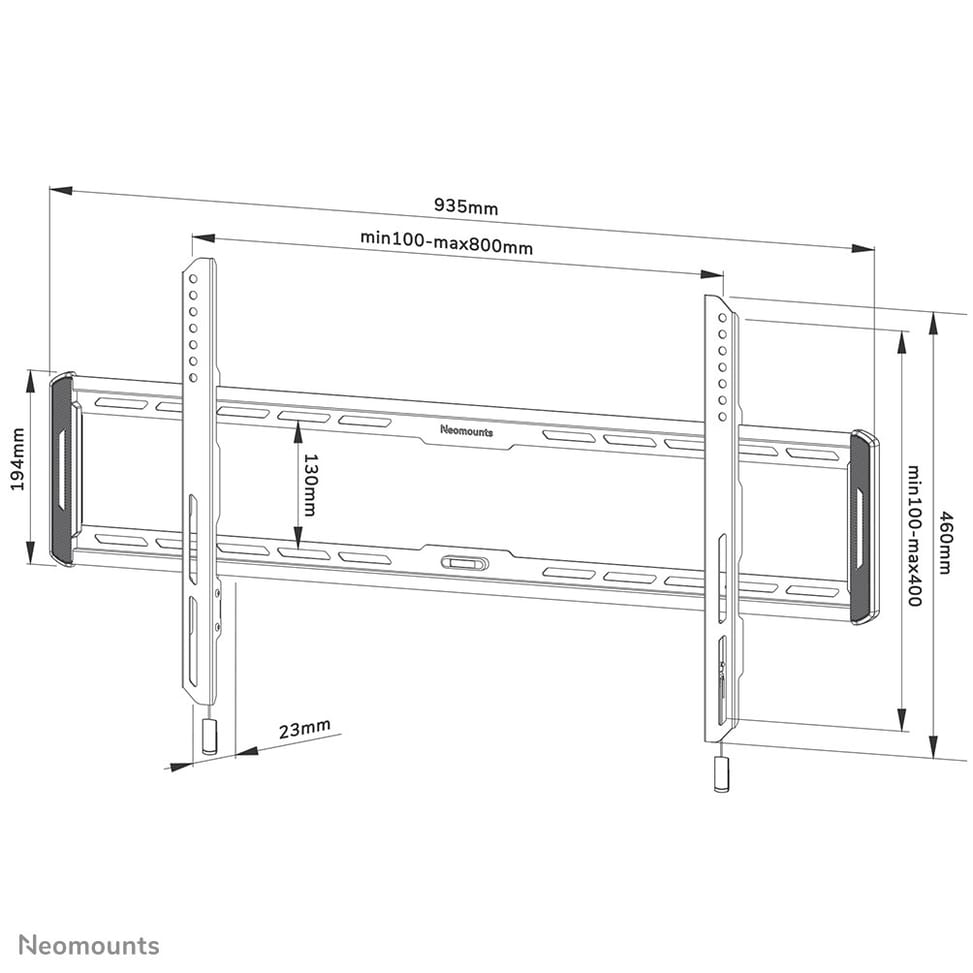 Neomounts support mural pour tv Neomounts WL30-550BL18 support mural fixe pour écrans 43-86" - Noir  (WL30-550BL18) — image 16
