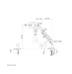 Neomounts support moniteur de bureau (DS70-810BL1)