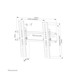 Neomounts support mural Neomounts WL35-350BL12 support mural inclinable pour écrans 24-55 - Noir  (WL35-350BL12)