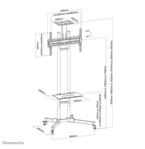 Neomounts support de sol (PLASMA-M1700E)