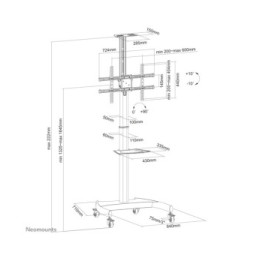 Neomounts support de sol (PLASMA-M1900E)