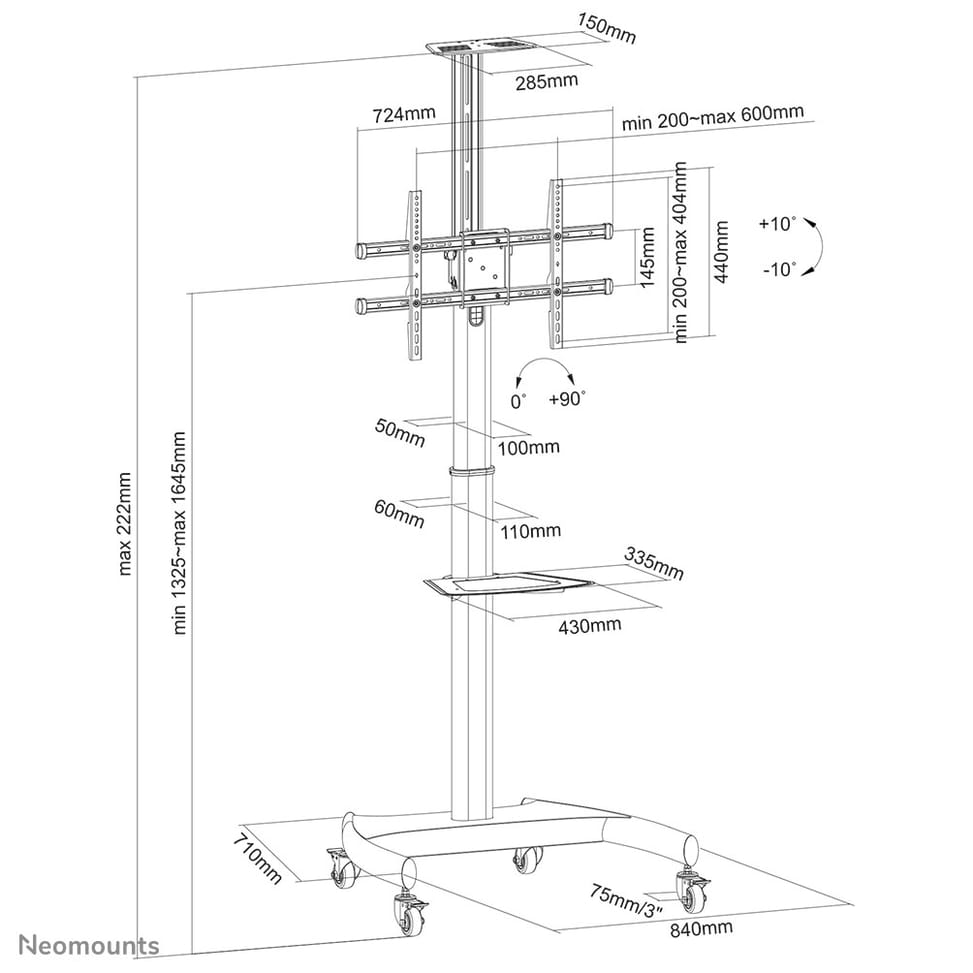 Neomounts support de sol (PLASMA-M1900E) — image 3