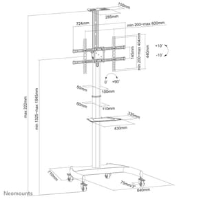 Neomounts support de sol (PLASMA-M1900E) — image 3