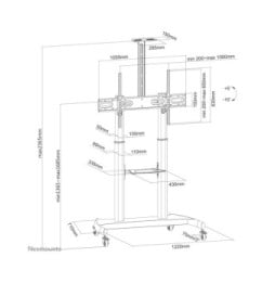Neomounts support de sol (PLASMA-M1950E)