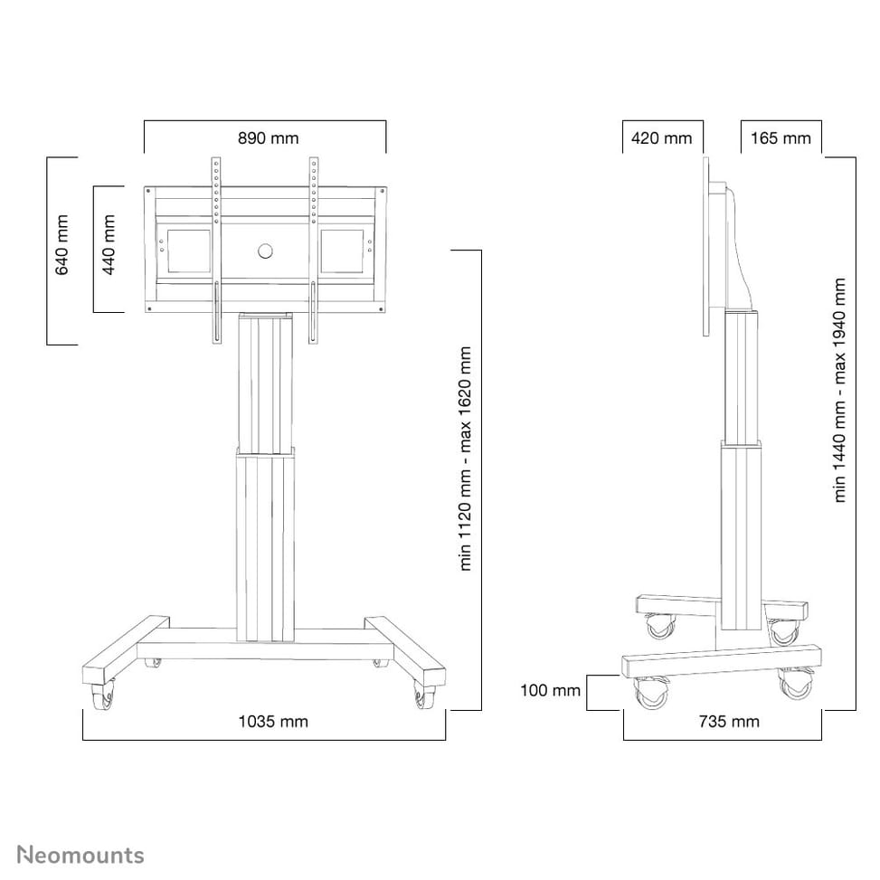 Neomounts support au sol motorisé (PLASMA-M2500BLACK) — image 9