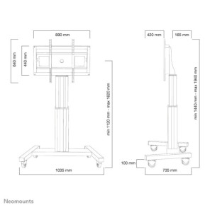 Neomounts support au sol motorisé (PLASMA-M2500BLACK)