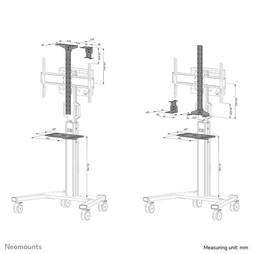Neomounts videobar & kit multimédia Neomounts AFLS-825BL1 kit vidéobar et multimédia pour FL50S-825BL1 - Noir  (AFLS-825BL1) — image 14