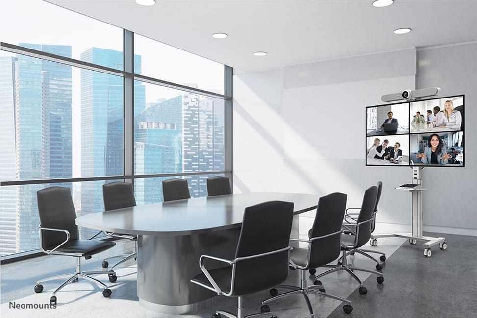 Neomounts support de sol Neomounts FL50S-825WH1 support au sol mobile pour écrans 37-75" - Blanc  (FL50S-825WH1) — image 17