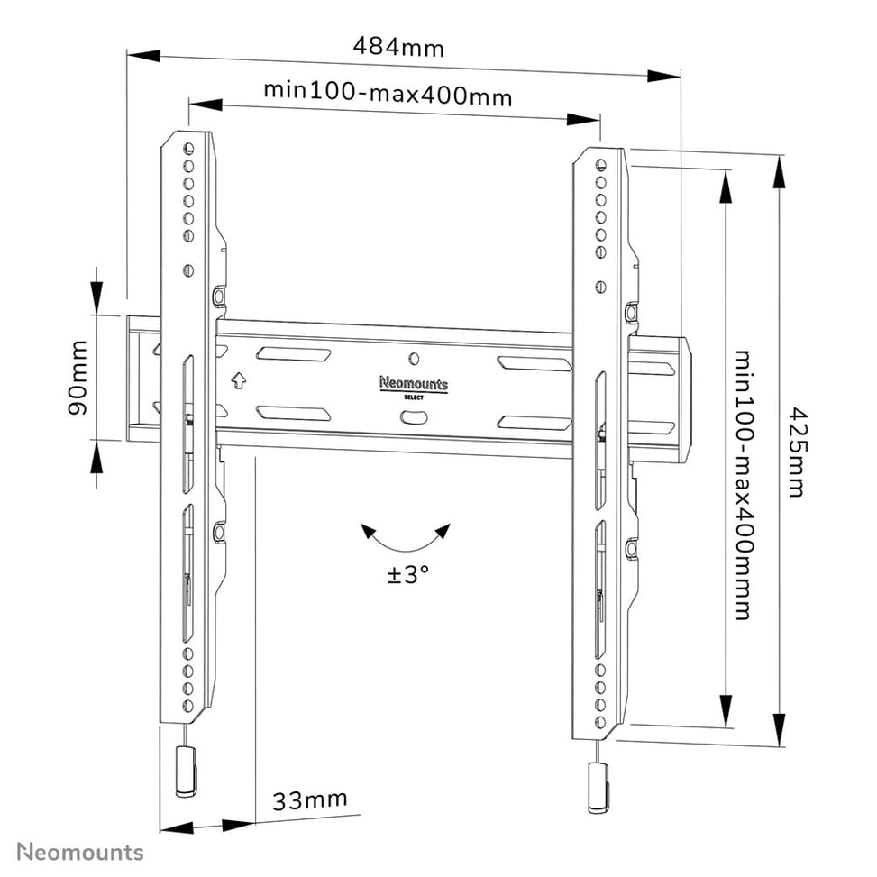 Neomounts support mural pour tv Neomounts WL30S-850BL14 support mural fixe pour écrans 32-65" - Noir  (WL30S-850BL14) — image 19