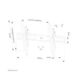 Neomounts support mural pour tv Neomounts WL35S-850BL18 support mural inclinable pour écrans 43-98" - Noir  (WL35S-850BL18)