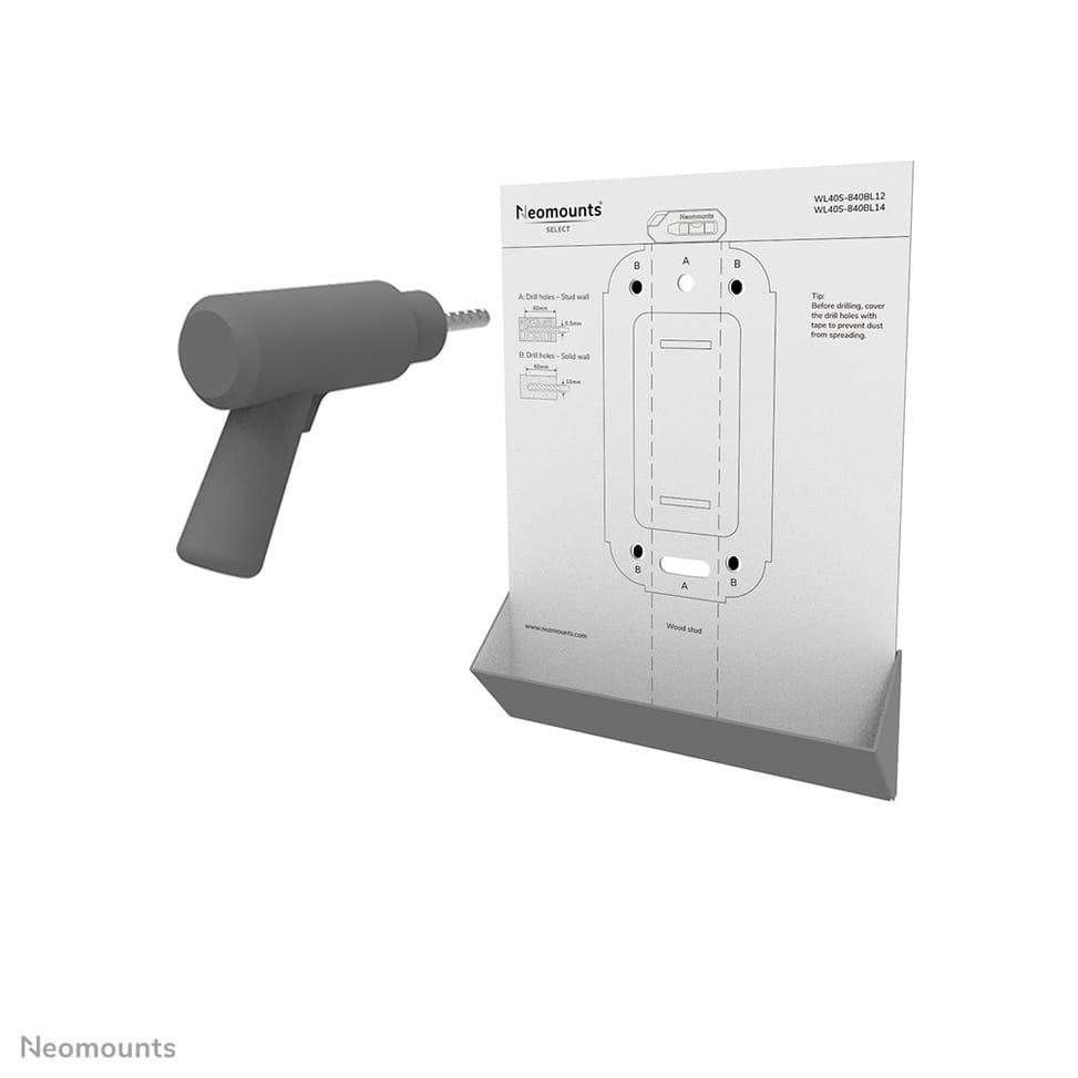 Neomounts support mural pour tv Neomounts WL40S-840BL12 support mural orientable pour écrans 32-55" - Noir  (WL40S-840BL12) — image 15