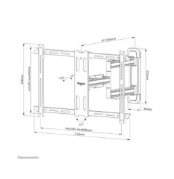 Neomounts support mural pour tv Neomounts WL40S-850BL16 support mural orientable pour écrans 40-70" - Noir  (WL40S-850BL16)