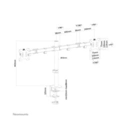 Neomounts support moniteur de bureau (FPMA-D550DBLACK)