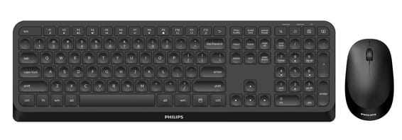 Philips 3000 series SPT6307B/31 clavier Souris incluse RF sans fil QWERTY Anglais Noir (SPT6307B/31)
