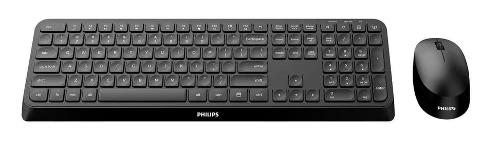 Philips 3000 series SPT6307B/31 clavier Souris incluse RF sans fil QWERTY Anglais Noir (SPT6307B/31) — image 2