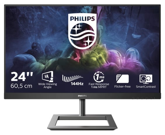 Philips E Line 242E1GAJ/00 LED display 60,5 cm (23.8") 1920 x 1080 pixels Full HD LCD Noir, Chrome (242E1GAJ/00)