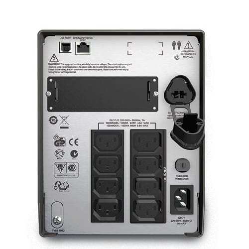 جهاز UPS تفاعلي خطي (Line-interactive) APC Smart-UPS 1500VA LCD 230V برجي — صورة 2