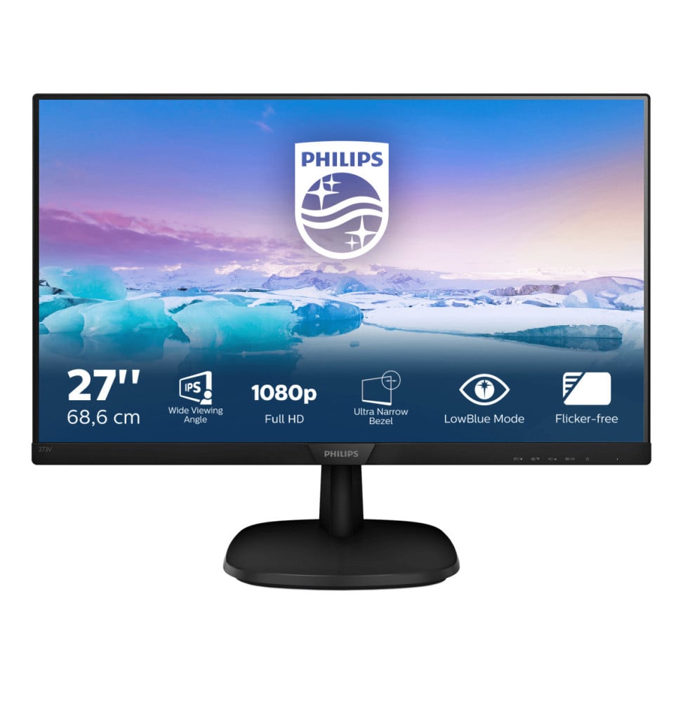 Philips V Line Moniteur LCD Full HD 273V7QJAB/00 Moniteur LCD Full HD V-line 27" (68,6 cm)  (273V7QJAB/00)