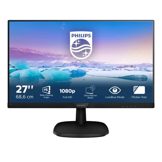 Philips V Line Moniteur LCD Full HD 273V7QJAB/00 Moniteur LCD Full HD V-line 27" (68,6 cm)  (273V7QJAB/00)