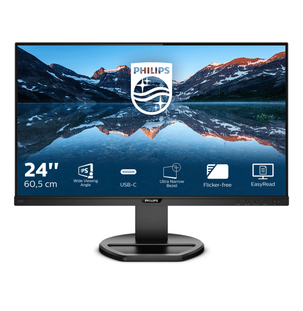 Philips B Line 243B9/00 écran plat de PC 60,5 cm (23.8") 1920 x 1080 pixels Full HD LED Noir (243B9/00)