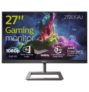 Philips E Line 272E1GAJ/00 écran plat de PC 68,6 cm (27") 1920 x 1080 pixels Full HD LCD Noir, Chrome (272E1GAJ/00)