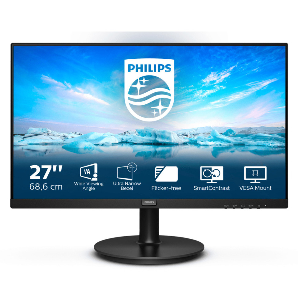 Philips V Line 271V8L/00 LED display 68,6 cm (27") 1920 x 1080 pixels Full HD Noir (271V8L/00)