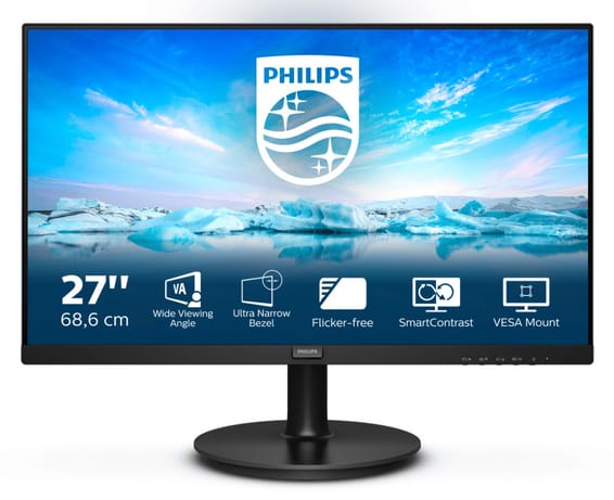 Philips V Line 271V8L/00 LED display 68,6 cm (27") 1920 x 1080 pixels Full HD Noir (271V8L/00)