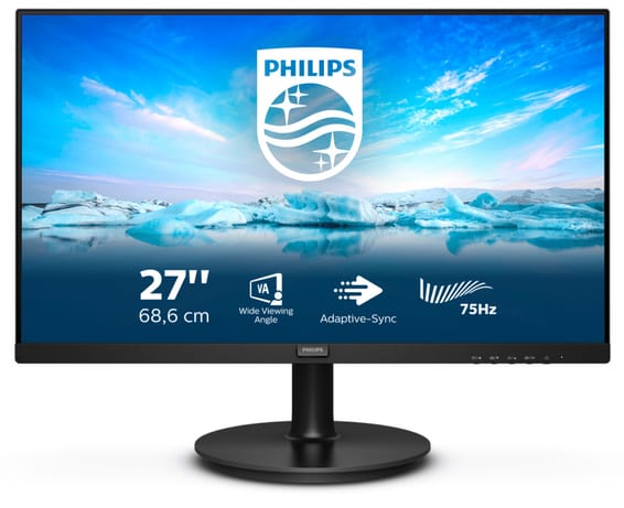 Philips V Line 272V8LA/00 écran plat de PC 68,6 cm (27") 1920 x 1080 pixels Full HD LED Noir (272V8LA/00)
