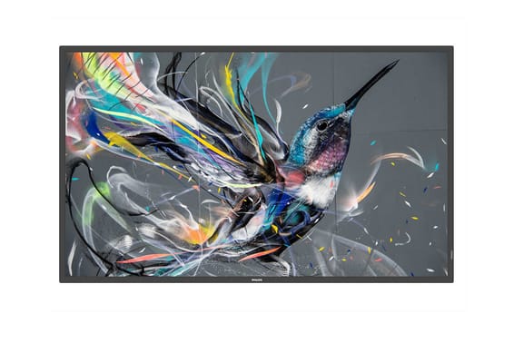 Philips 55BDL3550Q/00 affichage de messages Écran plat interactif 138,7 cm (54.6") IPS 400 cd/m² 4K Ultra HD Noir Intégré dans