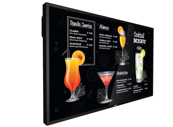 Philips Signage Solutions P-Line Panneau plat de signalisation numérique 139,7 cm (55") VA 750 cd/m² 4K Ultra HD Noir
