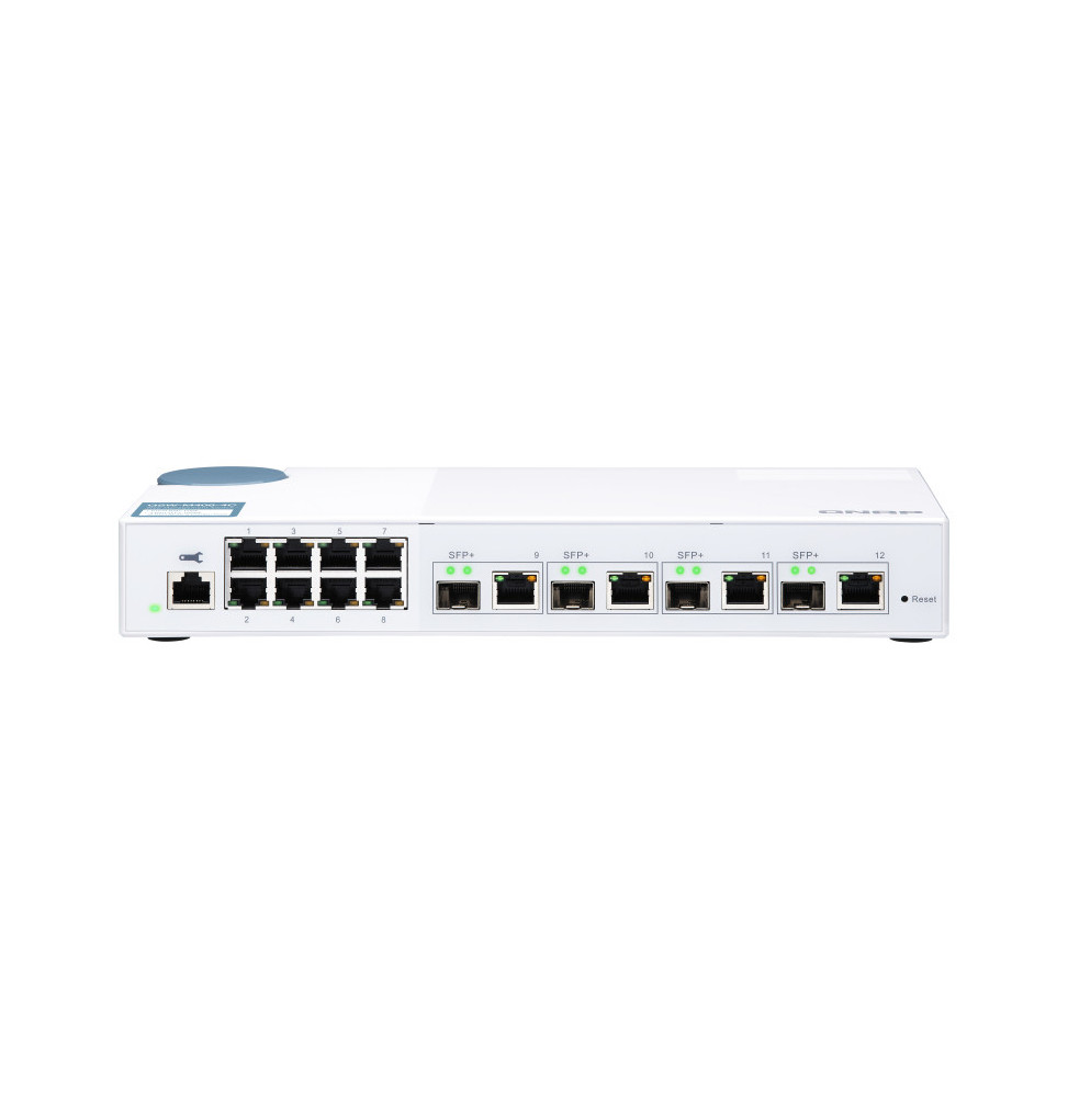 QNAP QSW-M408-4C commutateur réseau Géré L2 Gigabit Ethernet (10/100/1000) Blanc (QSW-M408-4C)