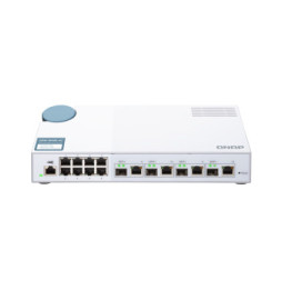 QNAP QSW-M408-4C commutateur réseau Géré L2 Gigabit Ethernet (10/100/1000) Blanc (QSW-M408-4C)