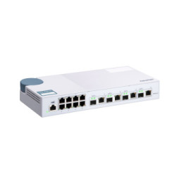 QNAP QSW-M408-4C commutateur réseau Géré L2 Gigabit Ethernet (10/100/1000) Blanc (QSW-M408-4C)
