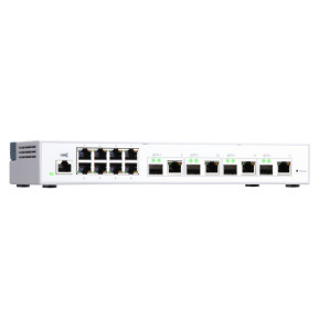 QNAP QSW-M408-4C commutateur réseau Géré L2 Gigabit Ethernet (10/100/1000) Blanc (QSW-M408-4C)
