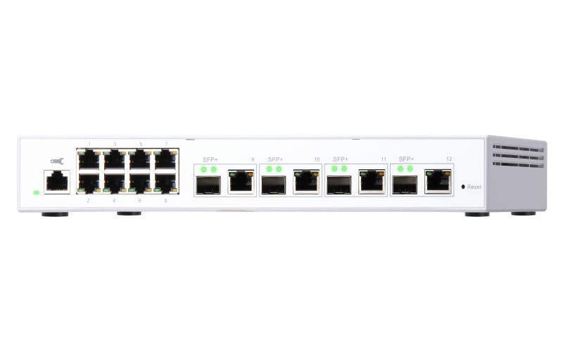 QNAP QSW-M408-4C commutateur réseau Géré L2 Gigabit Ethernet (10/100/1000) Blanc (QSW-M408-4C) — image 6