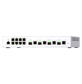 QNAP QSW-M408-4C commutateur réseau Géré L2 Gigabit Ethernet (10/100/1000) Blanc (QSW-M408-4C)