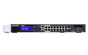 QNAP QGD-1600P Géré Gigabit Ethernet (10/100/1000) Connexion Ethernet, supportant l'alimentation via ce port (PoE) 1U Noir, — image 2